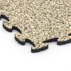 Detailaufnahme der Randausprägung von WARCO-Produkt 6757, Spielmatte, Format 44,6 x 44,6 x 1,8 cm, Farbe Travertin.
