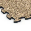 Detailaufnahme der Randausprägung von WARCO-Produkt 6804, Hundesportboden, Format 44,6 x 44,6 x 1,8 cm, Farbe Rattan Lounge.