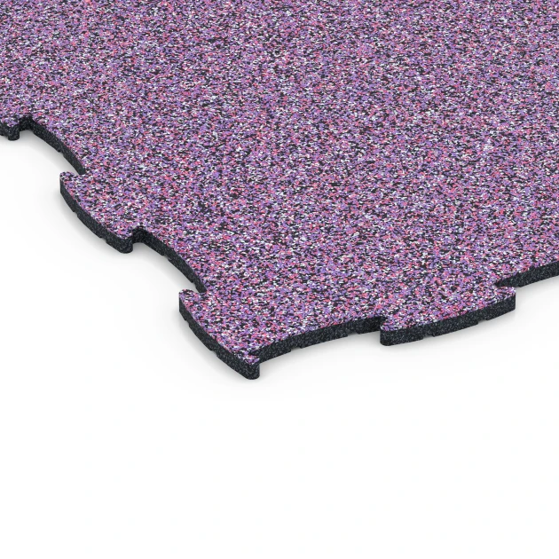Detailaufnahme der Randausprägung von WARCO-Produkt 6810, Pavimento agility cani, Format 97,1 x 97,1 × 1,8 cm, Farbe Lavanda.