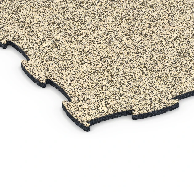 Detailaufnahme der Randausprägung von WARCO-Produkt 6811, Pavimento agility cani, Format 97,1 x 97,1 × 1,8 cm, Farbe Travertino.