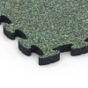 Detailaufnahme der Randausprägung von WARCO-Produkt 6933, Pavimentazione antitrauma puzzle, Format 44,6 x 44,6 × 2,8 cm, Farbe Prato inglese.