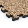 Detailaufnahme der Randausprägung von WARCO-Produkt 6934, Pavimentazione antitrauma puzzle, Format 44,6 x 44,6 × 2,8 cm, Farbe Terracotta.