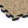 Detailaufnahme der Randausprägung von WARCO-Produkt 6885, Fitness Max Floor System, Format 44,6 x 44,6 × 2,8 cm, Farbe Rattan Lounge.