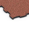 Detailaufnahme der Randausprägung von WARCO-Produkt 6854, Fitness Active pavimento, Format 97,1 x 97,1 x 2,8 cm, Farbe Etna.