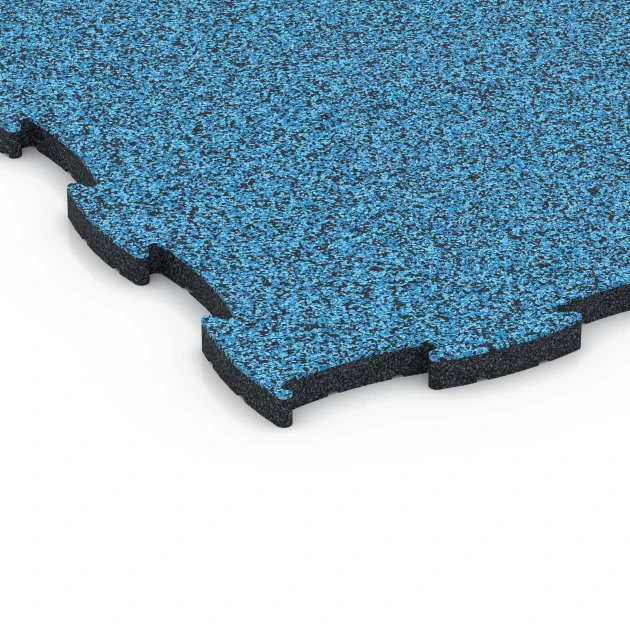 Detailaufnahme der Randausprägung von WARCO-Produkt 6857, Fitness Active pavimento, Format 97,1 x 97,1 x 2,8 cm, Farbe Atlantico.