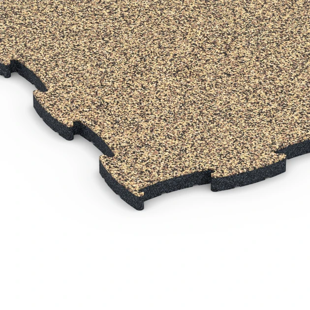 Detailaufnahme der Randausprägung von WARCO-Produkt 6858, Fitness Active pavimento, Format 97,1 x 97,1 x 2,8 cm, Farbe Rattan.