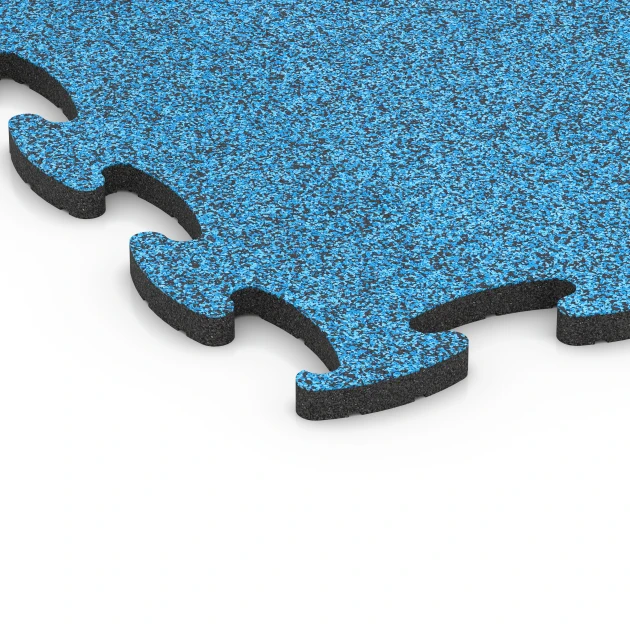 Detailaufnahme der Randausprägung von WARCO-Produkt 6893, Fitness Max Floor System, Format 97,1 x 97,1 x 2,8 cm, Farbe Atlantico.