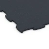 Detailaufnahme der Randausprägung von WARCO-Produkt 6968, Fitness Premium pavimento tecnico, Format 99 x 99 x 1,8 cm, Farbe Antracite.