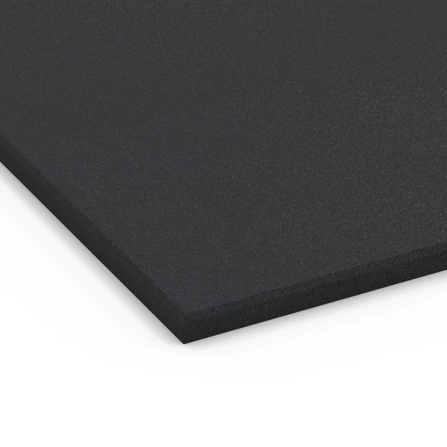 Detailaufnahme der Randausprägung von WARCO-Produkt 7074, Fitness Performance Basic pavimento sportivo, Format 100 x 100 x 2 cm | 1,00 m², Farbe Antracite.