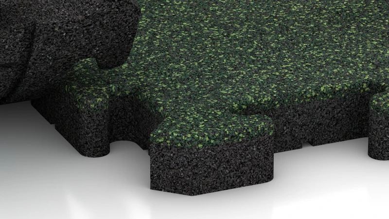 Puzzleverbindung mit leicht gerundeter Fase