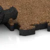 Großaufnahme vom Verbindungssystem von WARCO-Boden 2880 - Lastra per marciapiede im Farbdesign Terracotta. Abmessungen 500 x 500 x 40 mm.