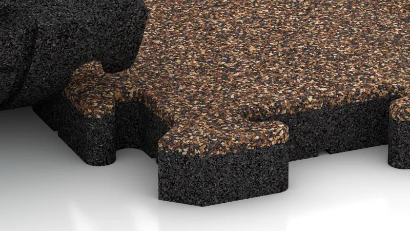 Giunzione a incastro con smusso delicatamente arrotondato