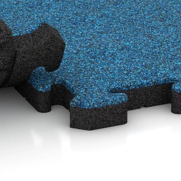 Großaufnahme vom Verbindungssystem von WARCO-Boden 2886 - Piastrelle per esterni im Farbdesign Atlantico. Abmessungen 50 x 50 x 4 cm | 0,25 m².