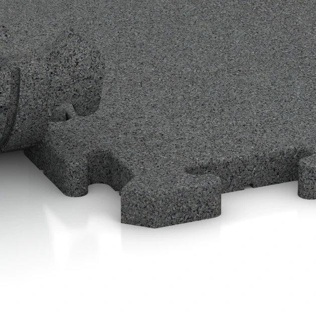 Großaufnahme vom Verbindungssystem von WARCO-Boden 6078 - Piastrella evento per esterni im Farbdesign Grigio ardesia. Abmessungen 100 x 100 x 3 cm | 1,00 m².