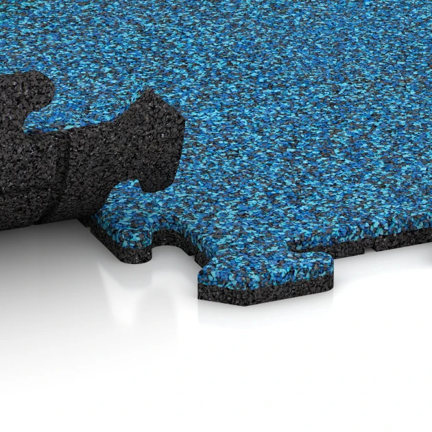 Großaufnahme vom Verbindungssystem von WARCO-Boden 3935 - Pavimentazione per cani im Farbdesign Atlantico. Abmessungen 100 x 100 x 1,8 cm | 1,00 m².