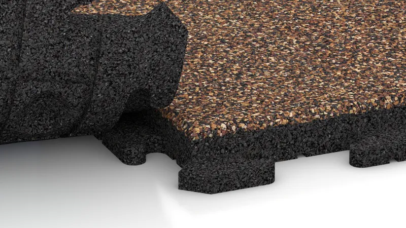 Giunzione puzzle nascosta con smusso arrotondato