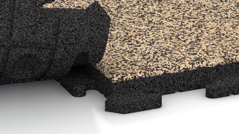 Giunzione puzzle nascosta con smusso arrotondato
