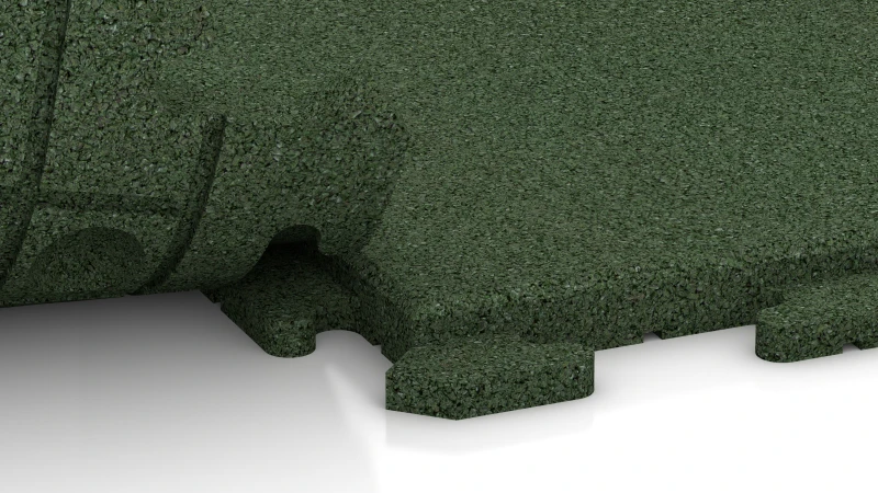 Giunzione puzzle nascosta con smusso arrotondato