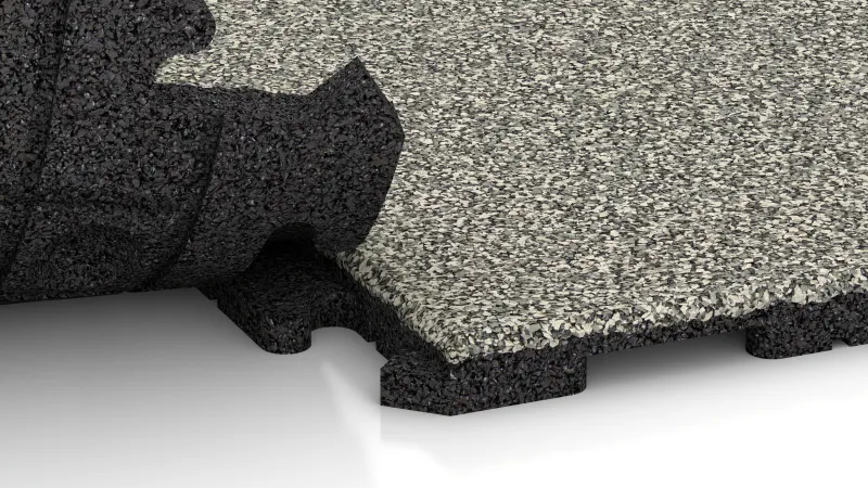 Giunzione puzzle nascosta con smusso arrotondato