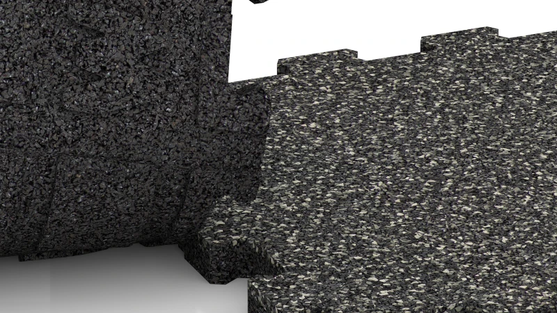 Ausgeschnittene Puzzleverbindung ohne Fase