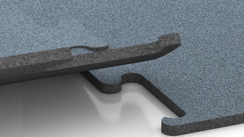 Sistema puzzle rifilato senza fase