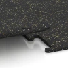 Großaufnahme vom Verbindungssystem von WARCO-Boden 3756 - Fitness Performance Elite Trainingsboden im Farbdesign Leicht Gelb Gesprenkelt. Abmessungen 100 x 100 x 1,5 cm | 1,00 m².