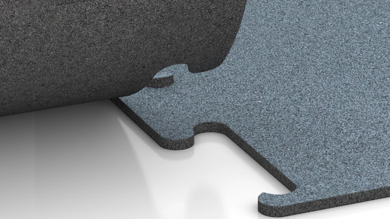 Sistema puzzle rifilato senza fase