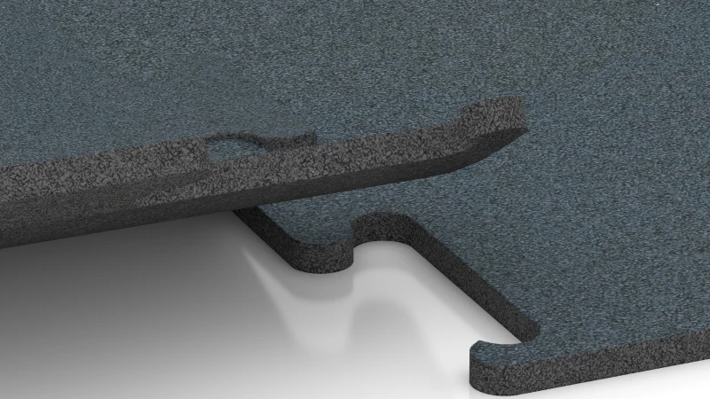 Sistema puzzle rifilato senza fase