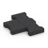 Großaufnahme vom Verbindungssystem von WARCO-Boden 3844 - Autobloccanti im Farbdesign Antracite. Abmessungen 20 × 16,5 × 4,3 cm | 25 m².