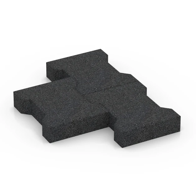 Großaufnahme vom Verbindungssystem von WARCO-Boden 7068 - Autobloccanti im Farbdesign Antracite. Abmessungen 20 x 16,5 x 4,5 cm | 0,0278 m².