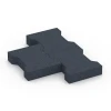Großaufnahme vom Verbindungssystem von WARCO-Boden 7071 - Autobloccanti im Farbdesign Grigio ardesia. Abmessungen 20 x 16,5 x 4,5 cm | 0,0278 m².