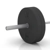 Großaufnahme vom Verbindungssystem von WARCO-Boden 6088 - Bumper Plate Slim im Farbdesign Antracite. Abmessungen 15 kg | ø 45,4 x 5,85 cm.