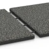 Großaufnahme vom Verbindungssystem von WARCO-Boden 6413 - Piastrella antitrauma – 90 cm im Farbdesign Granito grigio scuro. Abmessungen 50 x 50 x 3 cm | 0,25 m².
