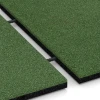 Großaufnahme vom Verbindungssystem von WARCO-Boden 6249 - Terrassenfliese – 3 cm im Farbdesign Grasgrün. Abmessungen 50 x 50 x 3 cm.