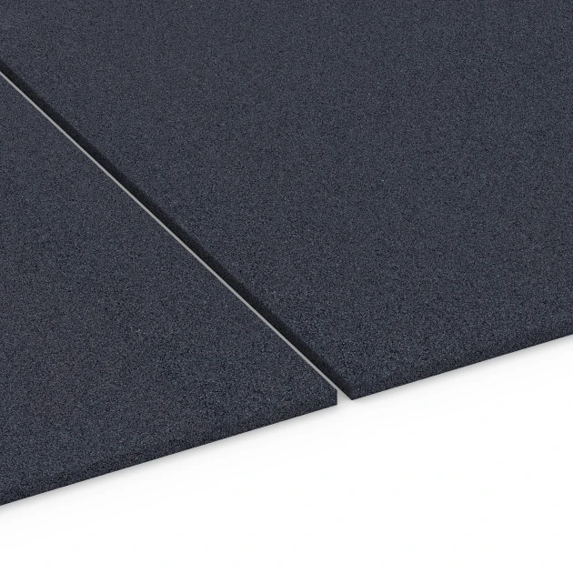Großaufnahme vom Verbindungssystem von WARCO-Boden 6175 - Fitness Performance Elite Pavimento Fitness im Farbdesign Antracite. Abmessungen 100 × 100 × 1,5 cm.
