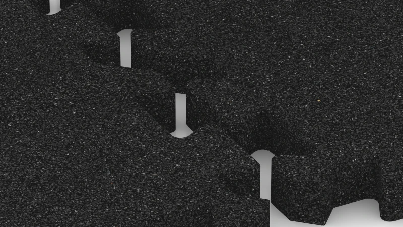 Sistema puzzle con fase leggermente arrotondata