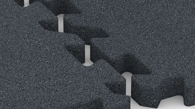 Sistema puzzle con fase leggermente arrotondata