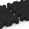 Großaufnahme vom Verbindungssystem von WARCO-Boden 6405 - Piastrella antitrauma – 220 cm im Farbdesign Antracite. Abmessungen 50 x 50 x 6 cm | 0,25 m².