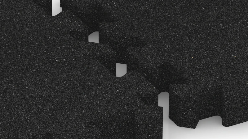 Puzzleverbindung mit leicht gerundeter Fase