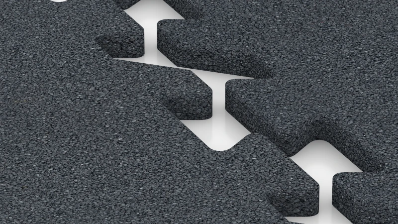 Sistema puzzle con fase leggermente arrotondata