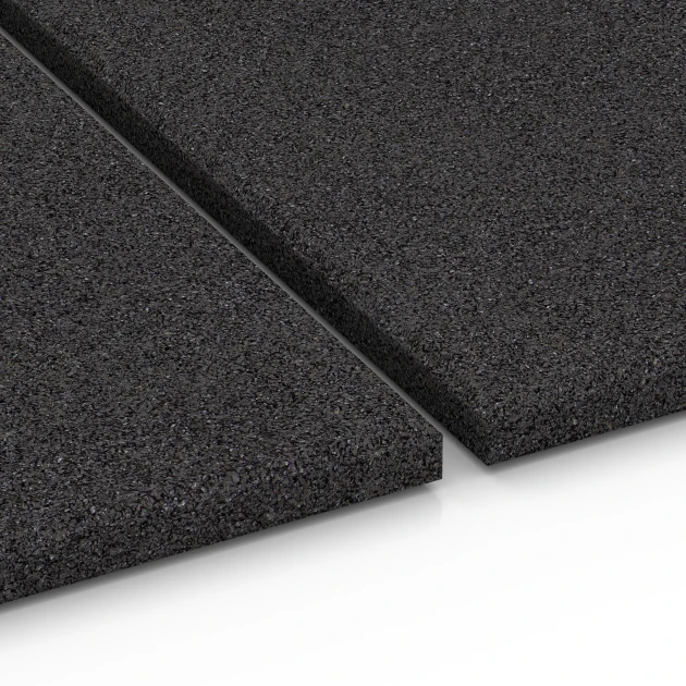Großaufnahme vom Verbindungssystem von WARCO-Boden 6379 - Stallmatte im Farbdesign Anthrazit. Abmessungen 100 x 100 x 3 cm | 1,00 m².