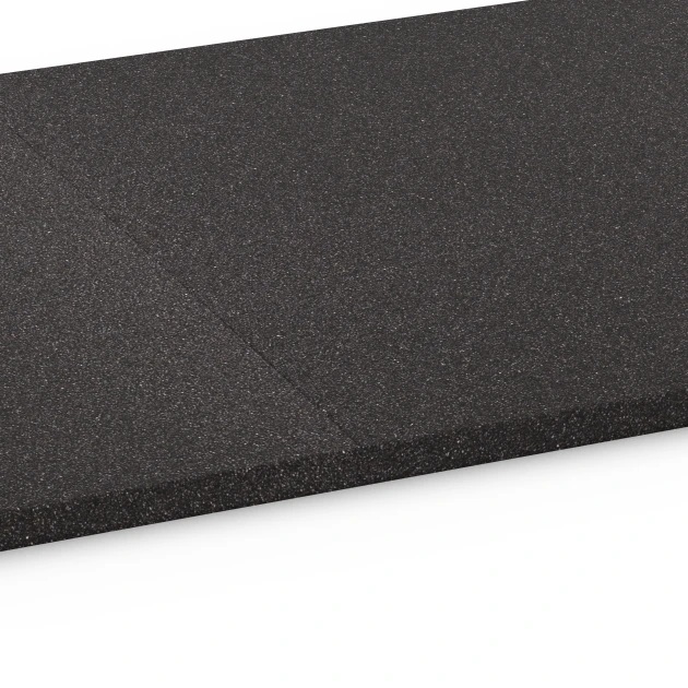 Großaufnahme vom Verbindungssystem von WARCO-Boden 6475 - Funktionsplatte Kl. 1 im Farbdesign Anthrazit. Abmessungen 52 x 52 x 1,8 cm.