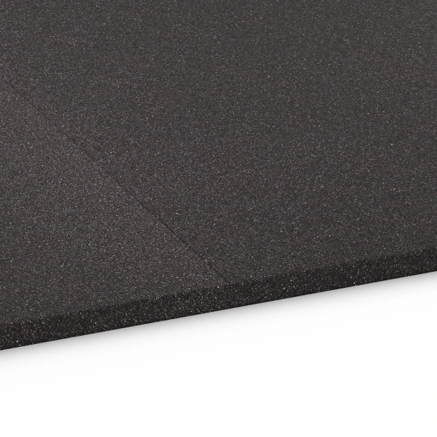 Großaufnahme vom Verbindungssystem von WARCO-Boden 6481 - Lastra di sottofondo Cl. 3 im Farbdesign Antracite. Abmessungen 52 x 52 x 1,8 cm.