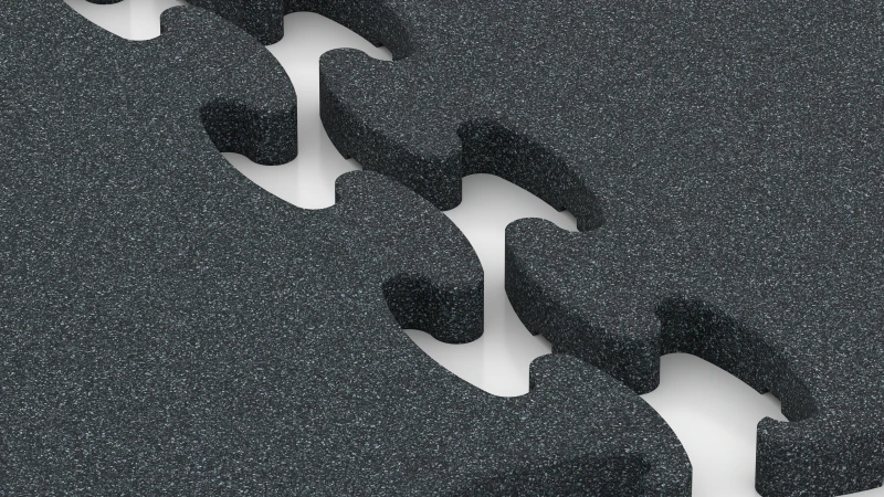 Optimierte Puzzleverzahnung ohne Fase