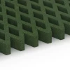 Großaufnahme vom Verbindungssystem von WARCO-Boden 7014 - Griglia antitrauma prato im Farbdesign Verde erba. Abmessungen 100 × 100 × 8 cm.