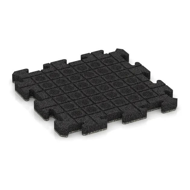 Aufsicht auf die Unterseite, also die Bodenseite von WARCO-Formteil 2878 - Lastra per marciapiede im Format 500 x 500 x 40 mm.