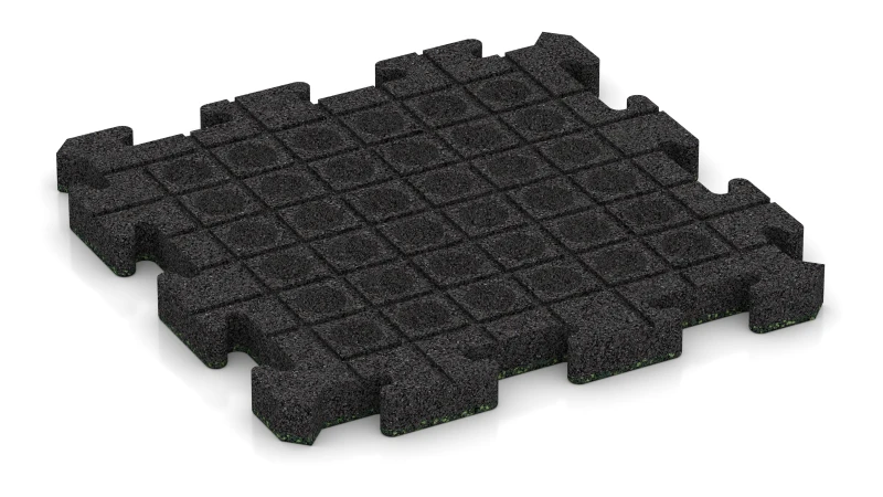 Canali di drenaggio e cupole in disposizione quadrata