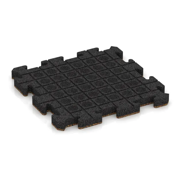 Aufsicht auf die Unterseite, also die Bodenseite von WARCO-Formteil 2880 - Lastra per marciapiede im Format 500 x 500 x 40 mm.