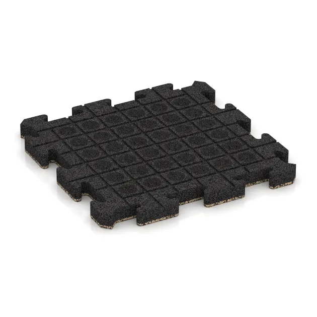 Aufsicht auf die Unterseite, also die Bodenseite von WARCO-Formteil 2884 - Lastra per marciapiede im Format 500 x 500 x 40 mm.