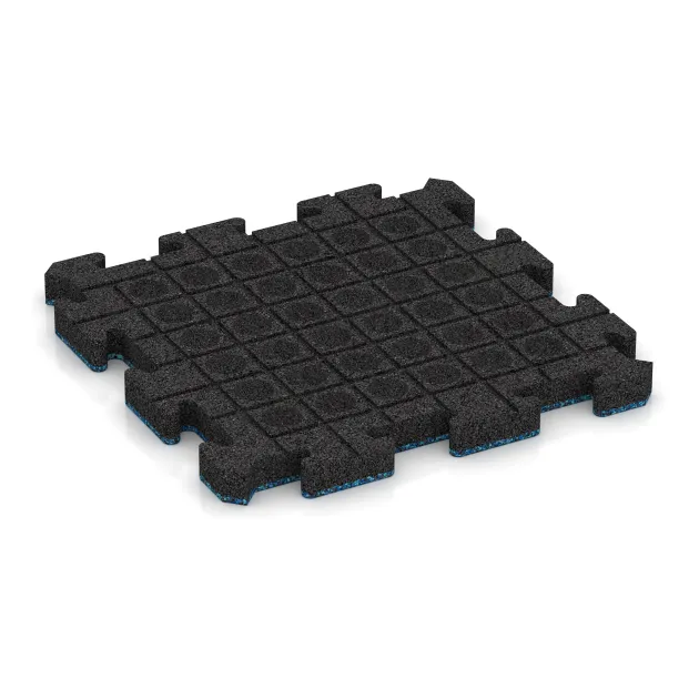 Aufsicht auf die Unterseite, also die Bodenseite von WARCO-Formteil 2886 - Gehwegplatte im Format 500 x 500 x 40 mm.